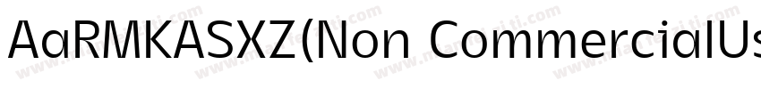 AaRMKASXZ(Non CommercialUse)字体转换